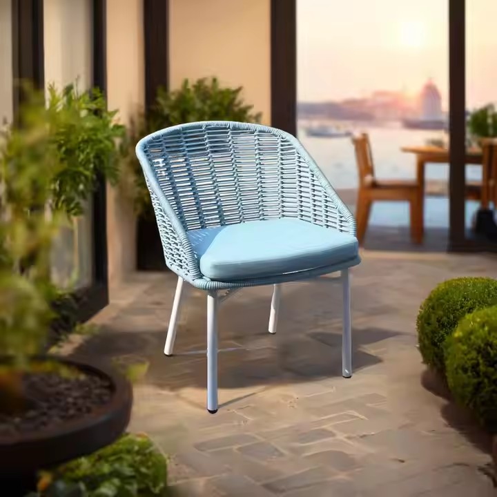 Modern Outdoor Dining Chair for Garden Restaurant School Hall Villa Workshop for Outdoor Rope Furniture Garden Chairs